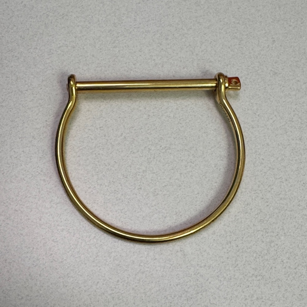 Miansai Thin Screw Cuff Gold Bracelet